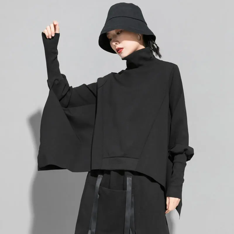 XITAO Sort Kvinder Sweatshirt Mode Nye Kvinder 2020 Efteråret Plus Size Pullover Gudinde Fan Mindretal Elegante Sweatshirt ZYQ4109