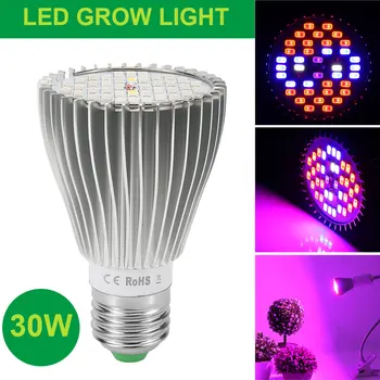 1-8STK Fulde Spektrum 40 LED Voksende Pære LED vækst Lys, Ultraviolet Lampe Til Blomster Frø Akvarium Growbox Indendørs Plante Lys