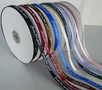 1000pcs/roll TILPASSEDE design POLYESTER, silke udskrive etiketter, bånd bredde -2.5 cm satin bånd tøj bånd til gaver LBR-001