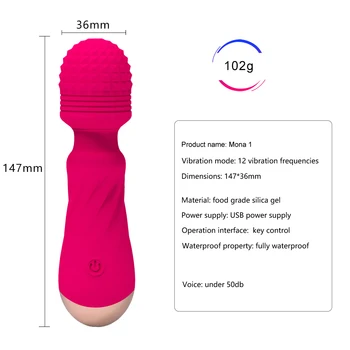 12 Hastigheder Kraftfuld Store Vibratorer til Kvinder Magic AV Wand-G Spot Stimulere Klitoris Dildo Sex Legetøj Til Kvinder, sexlegetøj