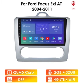 2 DIN-9 Tommer Android 10 GPS-Navigation med Touchscreen Quad-core Bil Radio For at Fokusere Ford Exi AT2004 2005 2006 2007 2008 2009-2011