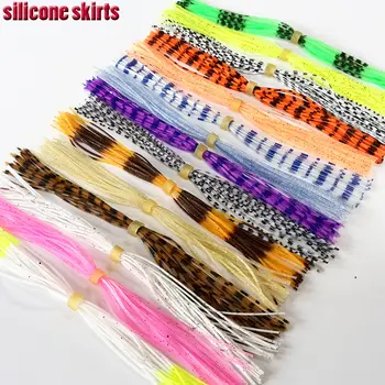 2020hot 15Bundles silikone nederdele fluebinding materialer DIY spinnerbaits, jig lokker blæksprutte gummi-15 farver