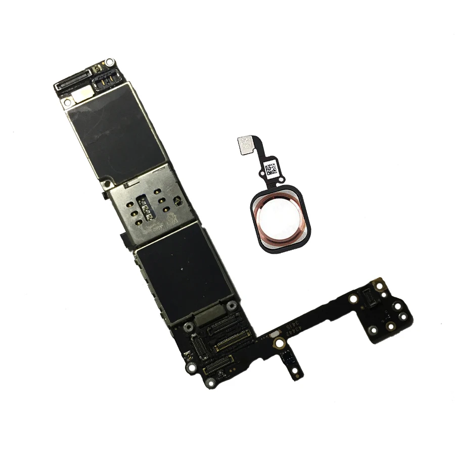 16GB-64GB 128GB Ulåst bundkort til iphone 6S 6 S Oprindelige bundkort med / NO touch-ID Ren iCloud IOS system logic board