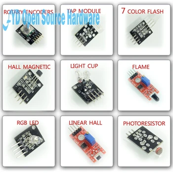 37 i 1 Sensor Modul-Kit Til UNO R3 Mega2560 Mega328 Nano