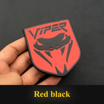 3D Metal Viper Logo Klistermærke Bilens Bagagerum Badge Grille Decal Chrome-Bil Styling Til Dodge Charger Kaliber Rejse Tilbehør