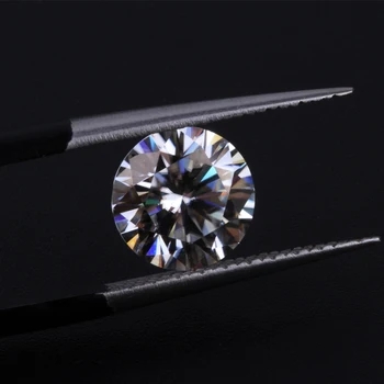 3mm-10mm Billigste Klarhed jeg Klare Hvide Runde Syntetiske Diamanter Per Karat Moissanites Pris for smykkefremstilling