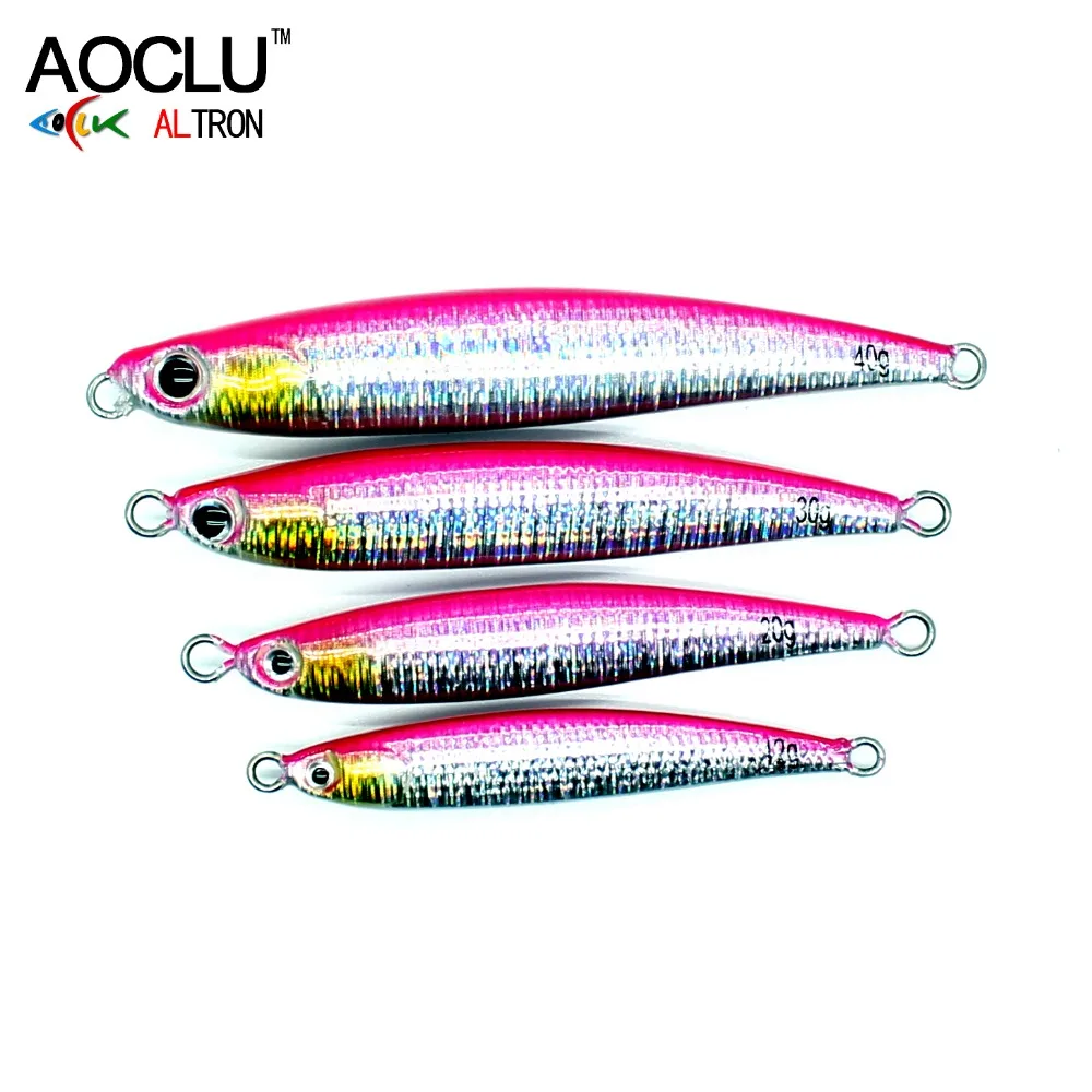 AOCLU woblere Super Kvalitet 3 Farver Metal Jig Hårdt synkende Agn Stick Fiskeri lokker Bas Frisk saltvand Oprindelse blyant jigging