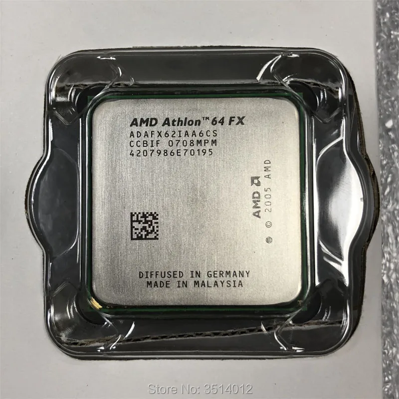 AMD Athlon 64 FX-62 FX62 FX 62 2,8 GHz Dual-Core CPU Processor NYE ADAFX62IAA6CS Socket AM2