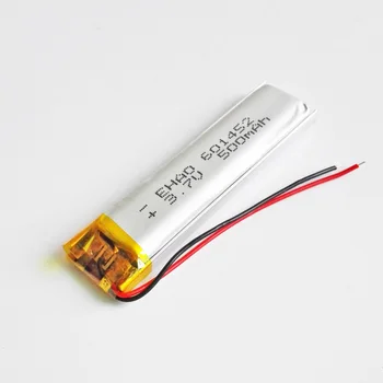 500mAh 3,7 V 601452 Lithium-Polymer-LiPo Genopladeligt Batteri celler Til Mp3-MP4 smart ur GPS Bluetooth-Hovedtelefon