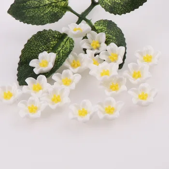 500Pcs 3D-Mix styel Blomst Flatback Harpiks Cabochonslebet Scrapbog Passer DIY Barn Dekorationer Hårnål tilbehør Håndværk