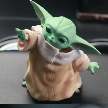 8CM Disney Star Wars Baby Yoda Action Figur Legetøj opgav designet Yoda Baby PVC-Model Dukke Samling Legetøj Gaver Til Børn