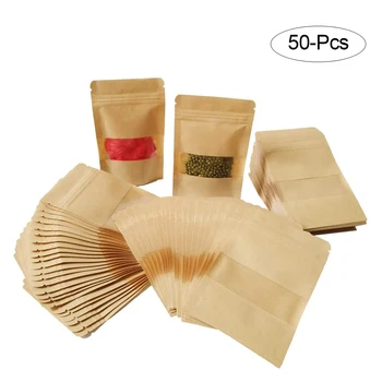 9*14cm Mad, Papir, Emballage Pose Pose Vindue Kraftpapir Mini Emballagen biologisk nedbrydelig Miljøbeskyttelse Kuvert