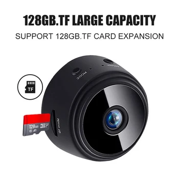 A9 4K 1080P Wifi Mini Kamera, Sikkerhed i Hjemmet P2P-Kamera, WiFi, Trådløst Night Vision Kamera Overvågning, Fjern-Skærm-Telefon-App