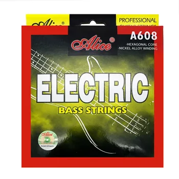Alice A608 Elektrisk Bas 4 String 5 Strenge Sæt Sekskantet Core Nikkel Legering Snoede Bas Dele Tilbehør