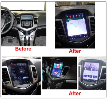 Android-10 os 10.4 tommer IPS lodret HD-skærm bil gps mms-radio navigation carplay for Chevrolet Cruze 2009-