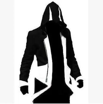 Assassins creed cosplay Voksne Mænd Kvinder Streetwear Hætteklædte Jakke Frakker Outwear Kostume Edward assassins creed Halloween Kostume