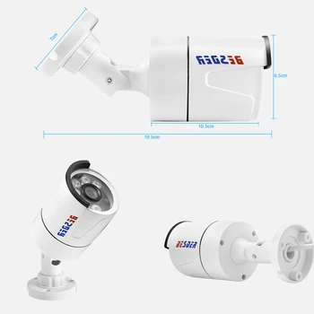 BESDER Full HD 1080P HI3518E IP-Kameraer Udendørs Bullet-Vandtæt CCTV Kamera Motion Detect RTSP-e-Mail-Alarm 2MP Sikkerhed Kamera