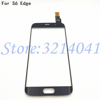 For Samsung Galaxy S6 Kant G925 G925F / S6 Kant Plus G928 G928F Touch Screen Ydre Glas Linse Med Flex Kabel-reservedele