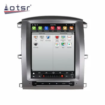For Toyota Land Cruiser LC100 2003-2007 Tesla styel Android-9 Bil DVD-GPS-Navigation, Radio AutoStereo Mms Palyer Styreenhed