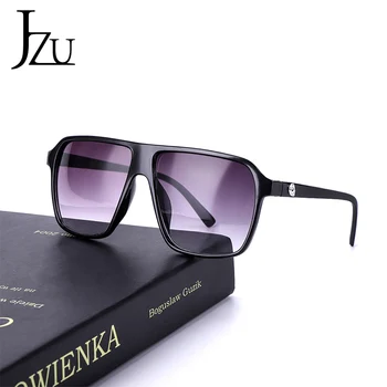 JZU Mærke retro Steampunk-frame-Pladsen mandlige Solbriller Mænd Alle Sort overdimensionerede store mode solbriller til mænd, Kvinder sol briller