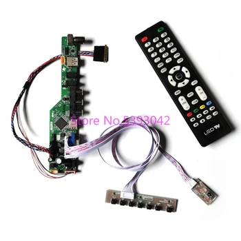 KIT til LP156WH3 (TL)(C1)/(TL)(C2)/(TL)(D1)/(TL)(E1)/(TL)(F1) LVDS LCD-1366*768 USB-AV 40-Pin Ekstern TV control drevet yrelsen