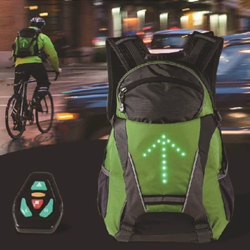 Let Fjernbetjening LED-Signal Let Rygsæk Reflekterende blinklyset Udendørs Sport Sikkerhed Bag Gear til Cykling Kører Wa