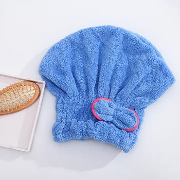 Microfiber hår håndklæde turban håndklæde Hurtigt hår tørring håndklæde Kvinder, Piger, Damer Absorberende brusebad fælles landbrugspolitik 7 farver