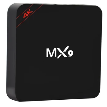 Nye TV-Boks MX9 4K Quad Core 1 GB 8 GB Android 4.4 TV-BOX 2.0 HD HDMI-SD-Slot 2,4 GHz WiFi Set-Top-Boks Media Player EU Stik