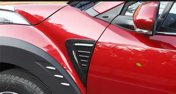 Rammen fender organ side dekorative patch Bil Side luftstrøm Udluftning Blade type blad bord på Air outlet For Toyota CHR C-HR 2016-2019