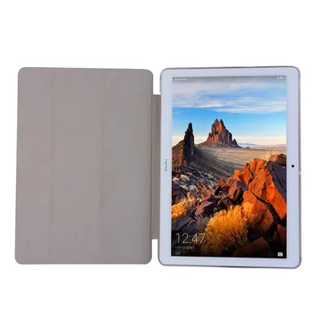 Sagen For Huawei MediaPad T3 10 AGS-L09 AGS-L03 9.6 inch Dække Funda Tablet PU Læder Flip Folde Folio Stand Shell+film+pen