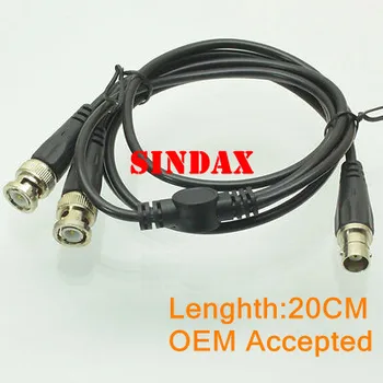 Sindax BNC hun til Y, type 2 BNC male Splitter kabel-Combiner pigtail 3FT 1F2M Drop Shipping