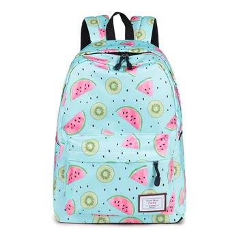 Sommeren Vandtæt rygsæk stor størrelse Vandmelon frugt udskrivning af skolen tasker pink til Teenage-Piger Studerende rygsæk rejse M531