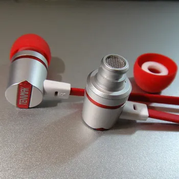 Tennmak Dulcimer Red in-ear metal hovedtelefon & ørepropper med MIC&remote til iPhone& &Samsung&HTC - &Android - & MP3 - *Gratis Fragt*Nye