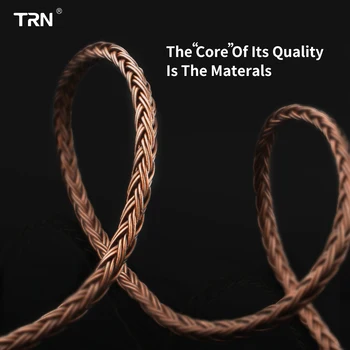 TRN 16 Kerne Sølv Forgyldt 2.5/3.5/4.4 mm Balanceret Kabel Til 0.75 0.78 2pin/mmcx Stik Hifi Opgradere Kabel Til TRN V80/KZ/TFZ