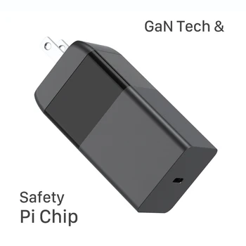 USB-C Oplader 65W GaN PD3.0, Hurtig Opladning Strøm Levering Adapter til MacBook/ASUS/HP/HUAWEI Bærbare computere, iPad Pro/iPhone Galaxy